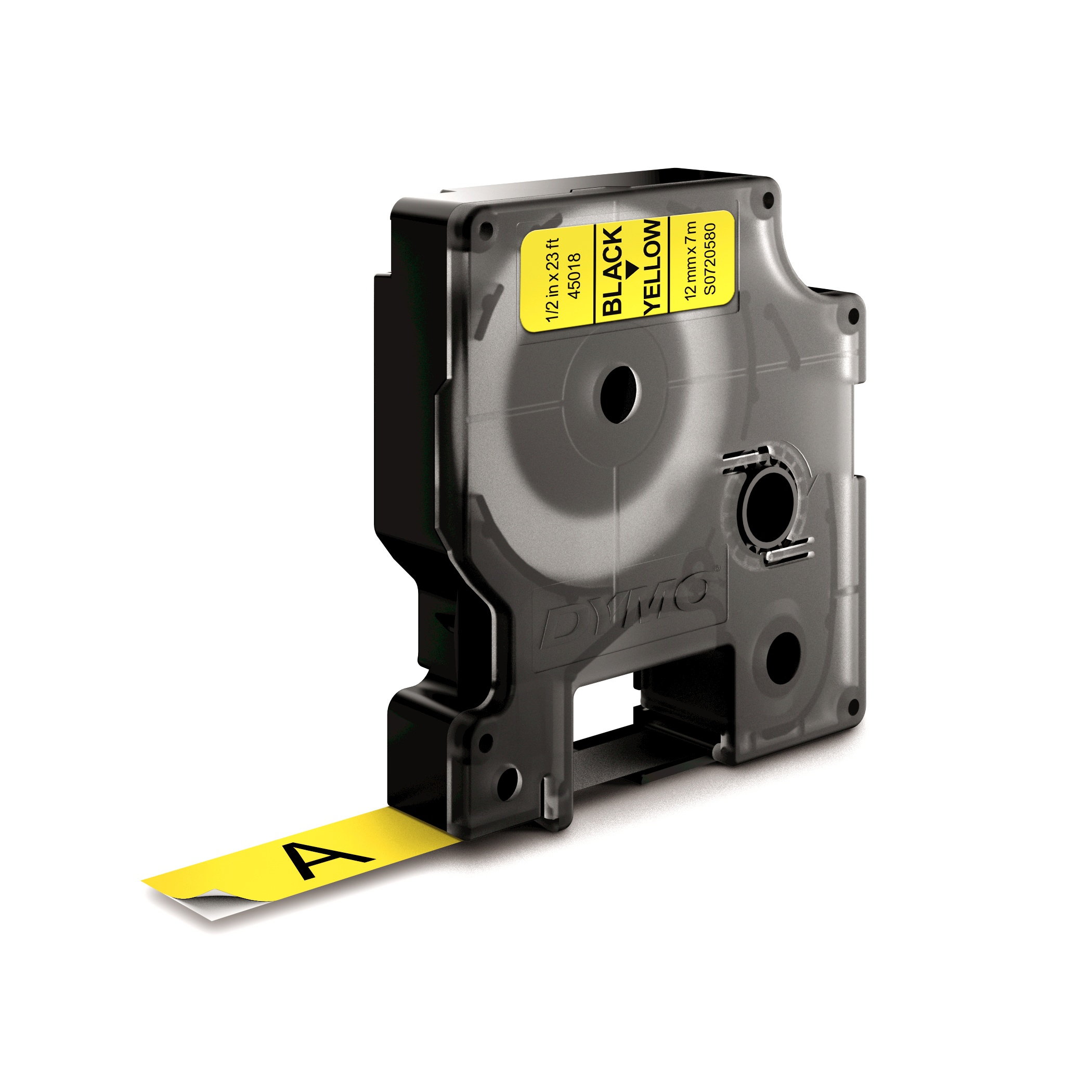 DYMO Cinta LM D1 12mmx7m Negro/amarillo