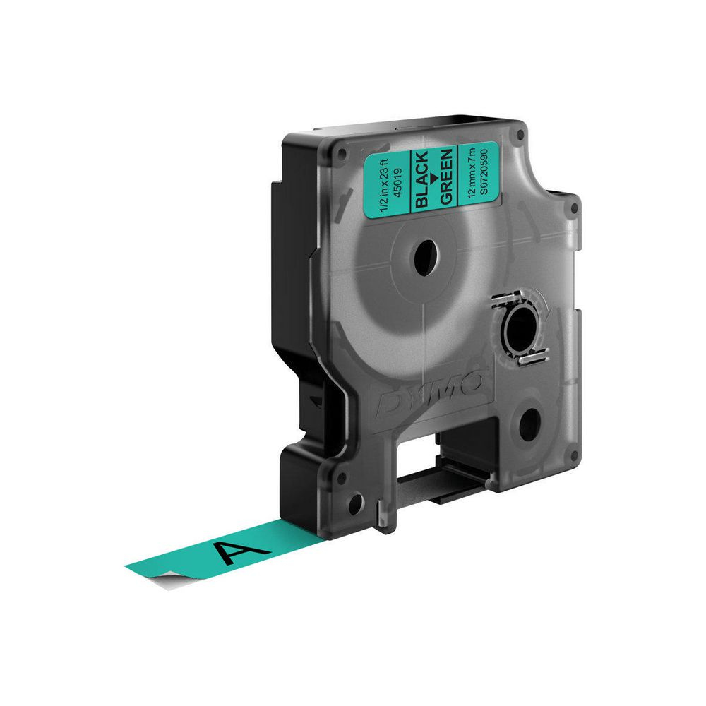 DYMO Cinta LM D1 12mmx7m Negro/verde