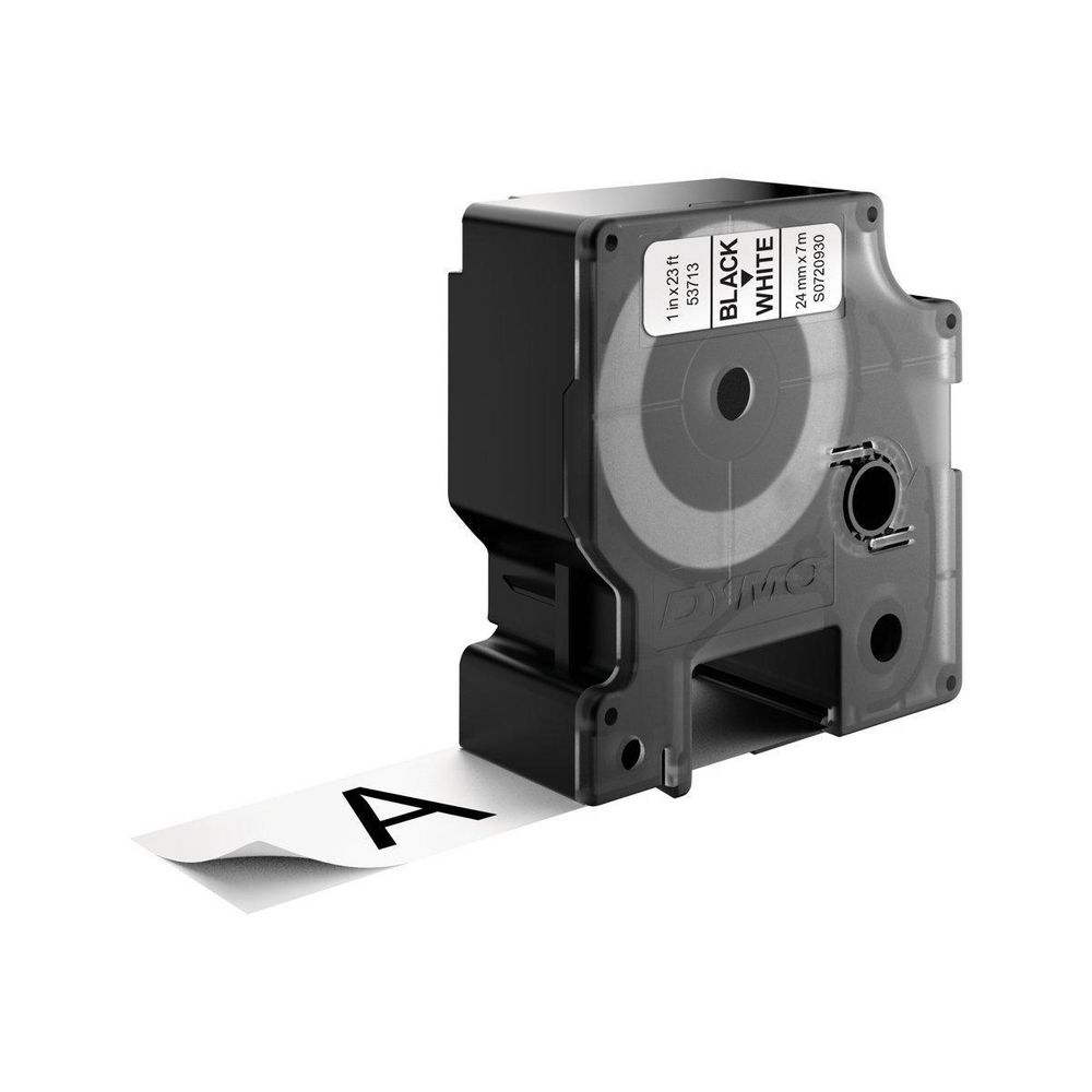 DYMO Cinta LM D1 24mmx7m Negro/blanco