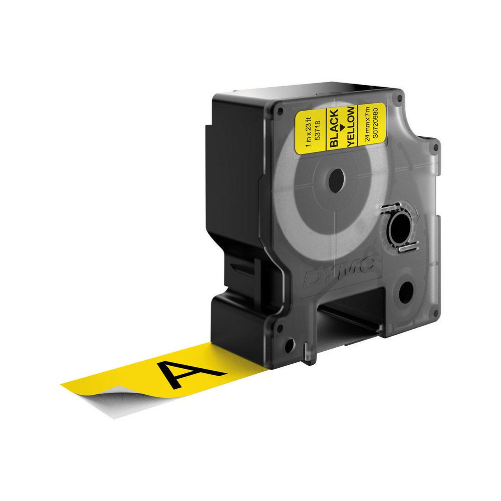 DYMO Cinta LM D1 24mmx7m Negro/amarillo