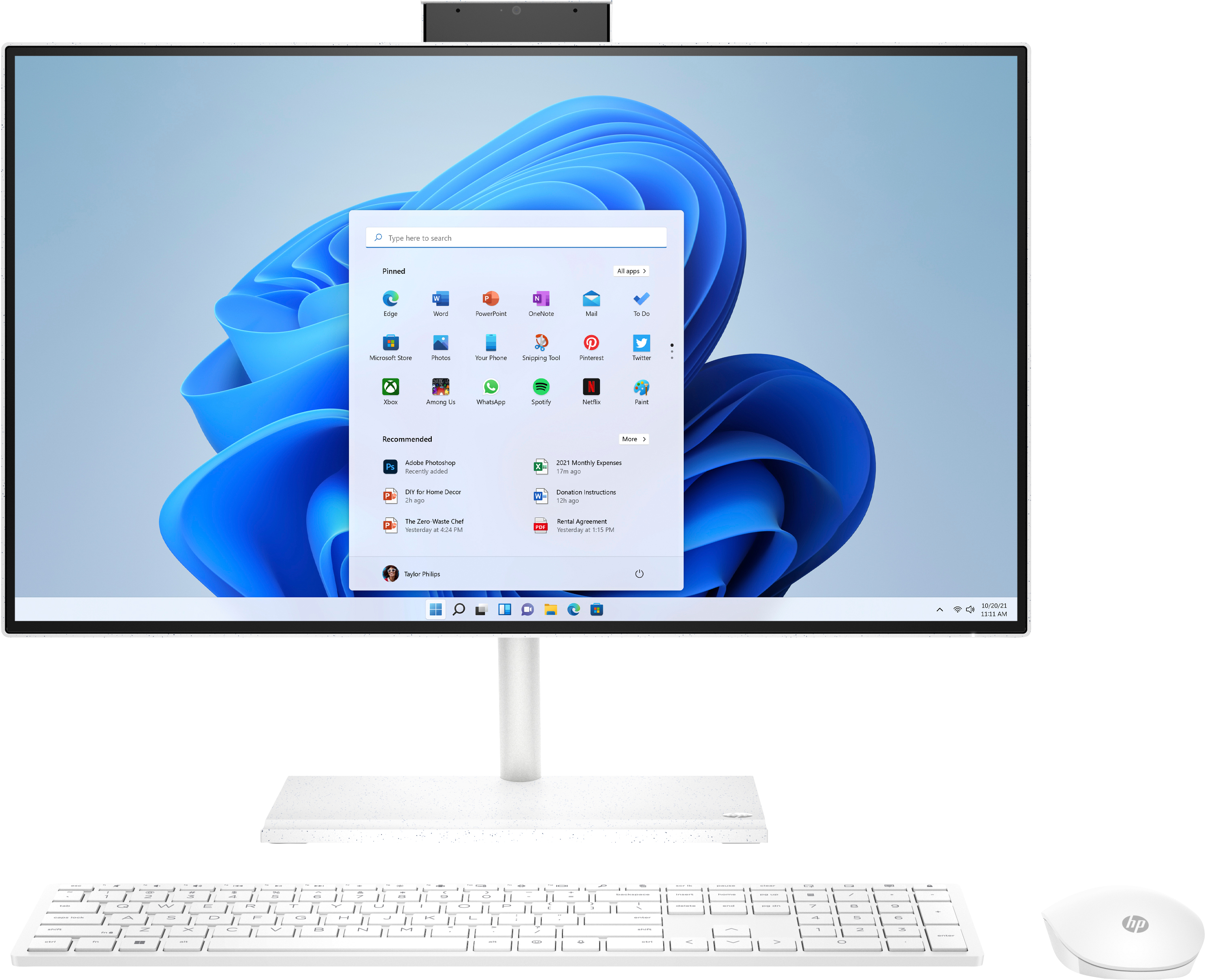 HP All in One 24-CB0005NS Intel Celeron J4025 / 8GB / 512SSD / W11 Home / 23,8" / Tactil