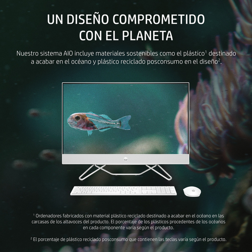 HP All in One 24-CB0005NS Intel Celeron J4025 / 8GB / 512SSD / W11 Home / 23,8" / Tactil