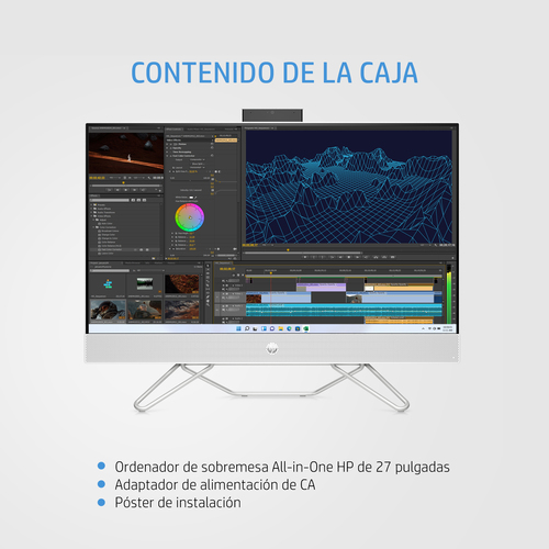 HP All in One 24-CB0005NS Intel Celeron J4025 / 8GB / 512SSD / W11 Home / 23,8" / Tactil