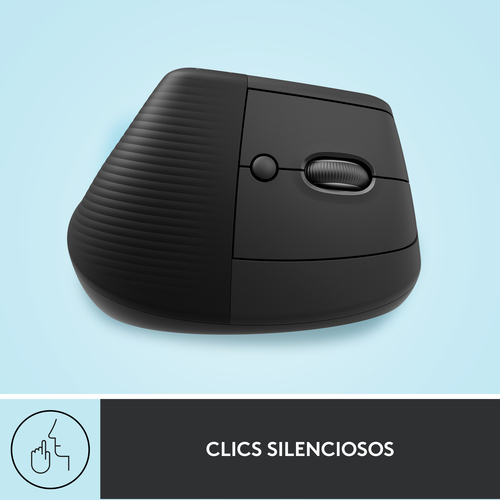 LOGITECH Raton Inalambrico 6 botones Ergonomico, Vertical, Videojuegos
