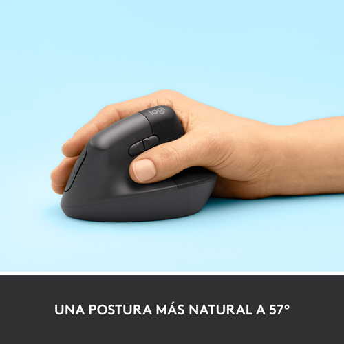 LOGITECH Raton Inalambrico 6 botones Ergonomico, Vertical, Videojuegos