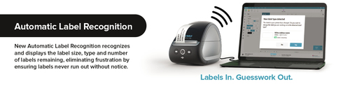 DYMO Rotuladora LABEL WRITER LW5XL NUEVA SERIE - RECONOCIMIENTO DE CINTA. ETIQUETA GRANDE (ESPECIAL ENVIOS)
