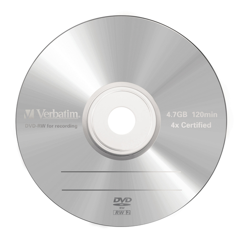 VERBATIM DVD-RW 4.7Gb 4x (Pack 5 unidades)