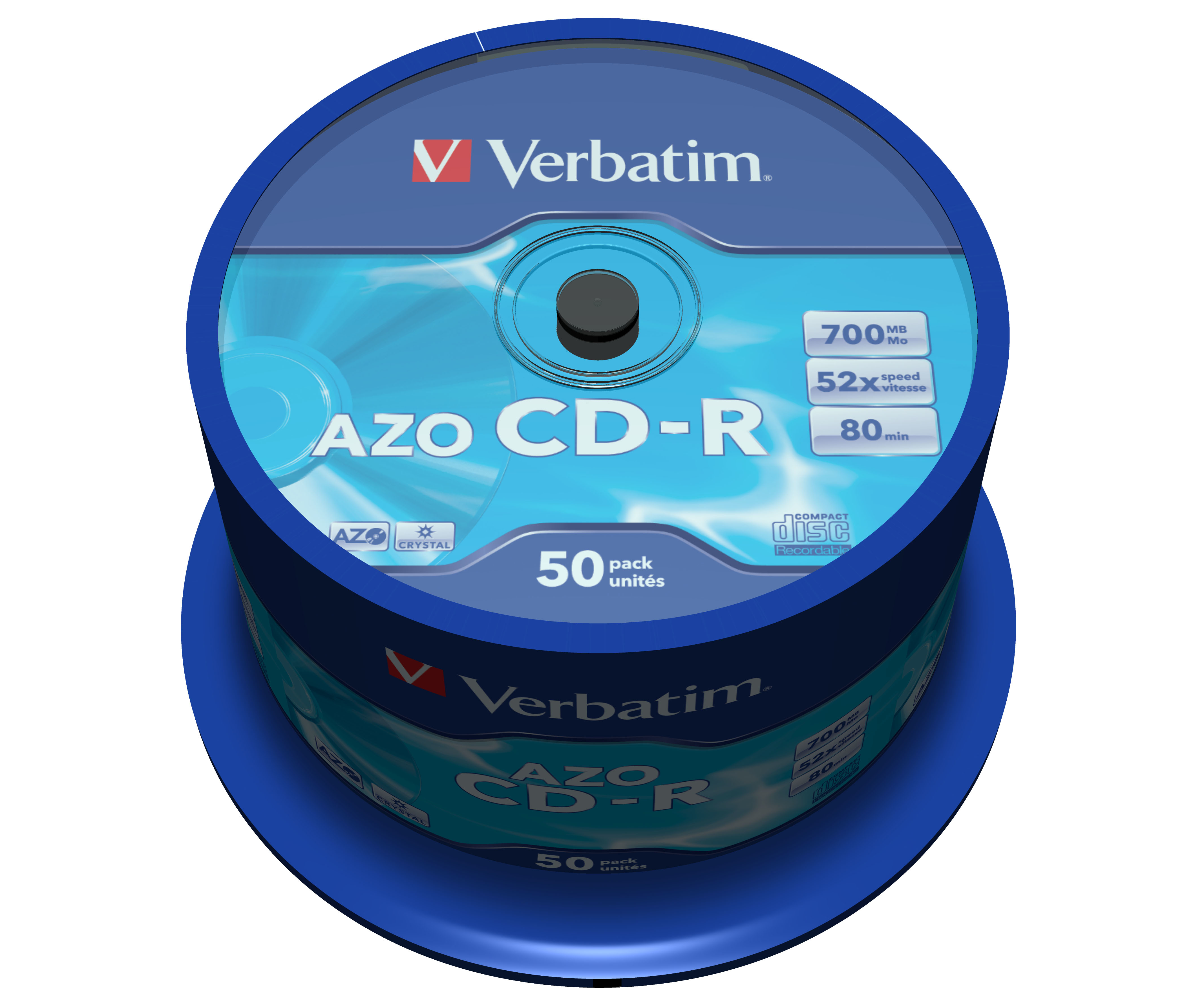 VERBATIM CD-R 700Mb 52X (Tarrina 50 unidades)