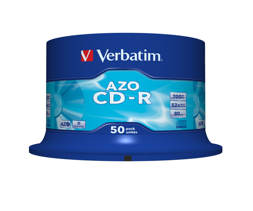 VERBATIM CD-R 700Mb 52X (Tarrina 50 unidades)
