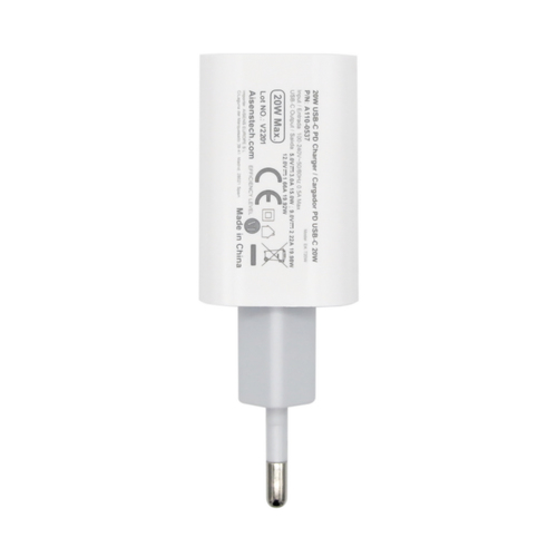 AISENS - CARGADOR USB-C PD3.0 1 PUERTO 1xUSB-C 20W, BLANCO