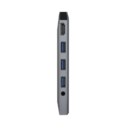 AISENS - USB-C DOCK 9 EN 1 USB-C A 1xHDMI 1XRJ45 3xUSB 1xPD 1xAUDIO 1xSD 1xMICRO SD GRIS 15CM