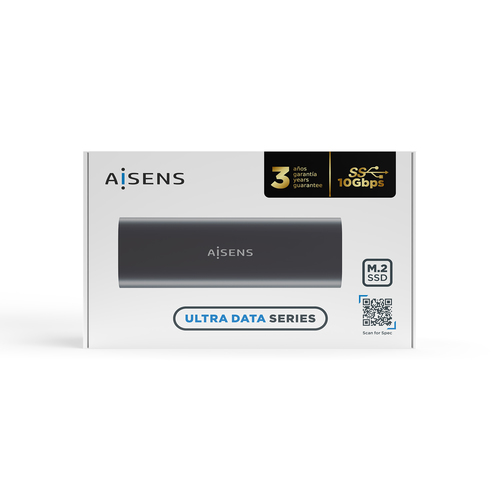 AISENS CAJA EXTERNA M.2 (NGFF) ASM2-015GR SATA/NVME A USB3.1 GEN2, GRIS