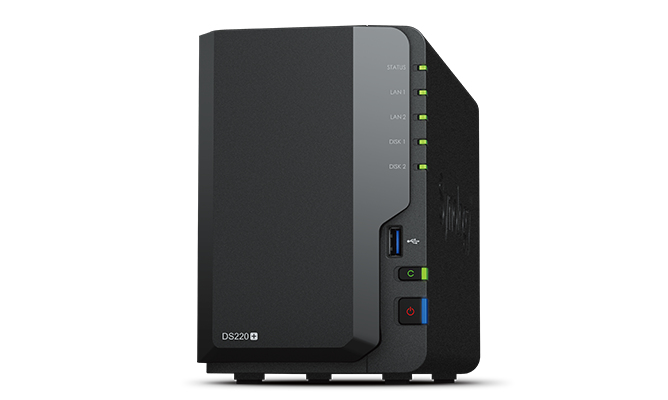 SERVIDOR NAS SYNOLOGY DISK STATION DS220+ 2 BAHIAS