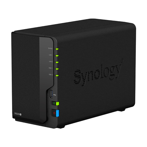 SERVIDOR NAS SYNOLOGY DISK STATION DS220+ 2 BAHIAS