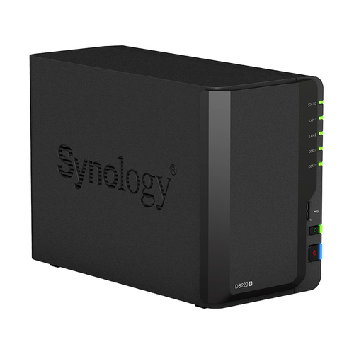 SERVIDOR NAS SYNOLOGY DISK STATION DS220+ 2 BAHIAS