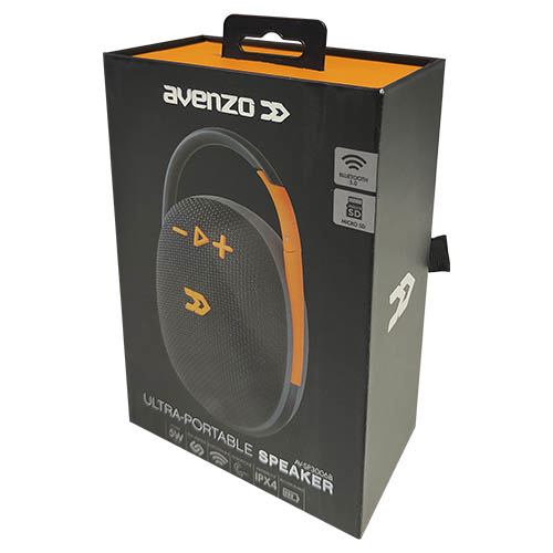 AVENZO ALTAVOZ BLUETOOTH ULTRAPORTATIL NEGRO- DESCATALOGADO