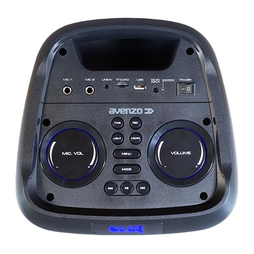 AVENZO ALTAVOZ BLUETOOTH CON LUCES LED 250W 5400 mAh- descatalogado