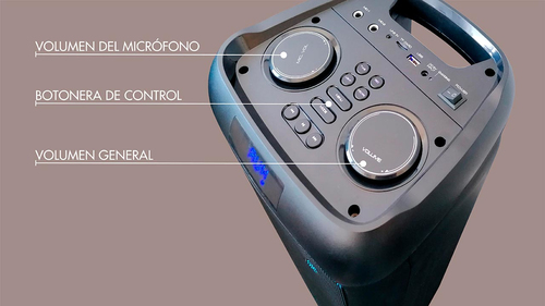 AVENZO ALTAVOZ BLUETOOTH CON LUCES LED 250W 5400 mAh- descatalogado