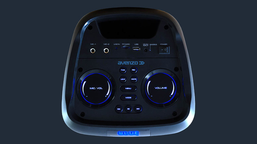AVENZO ALTAVOZ BLUETOOTH CON LUCES LED 250W 5400 mAh- descatalogado