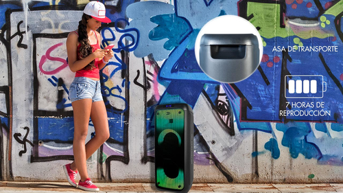 AVENZO ALTAVOZ BLUETOOTH CON LUCES LED 250W 5400 mAh- descatalogado