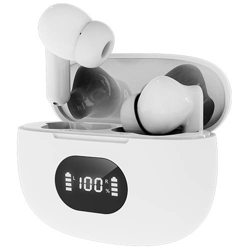 AVENZO AURICULARES TRUE WIRELESS TACTILES CON POWER BANK BLANCOS