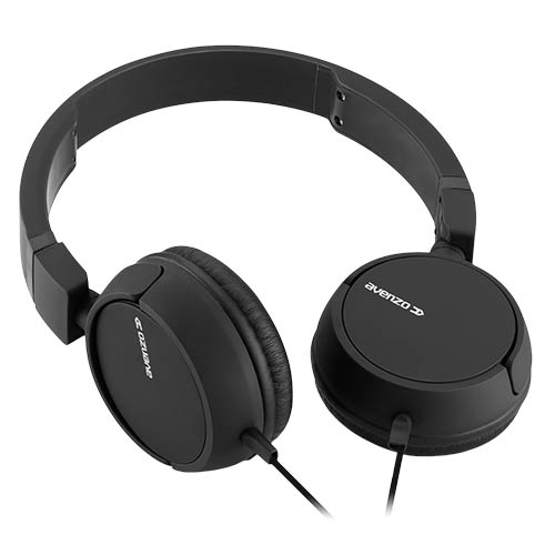 AVENZO AURICULAR DJ CON CABLE NEGRO