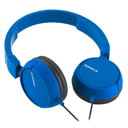 AVENZO AURICULAR DJ CON CABLE AZUL