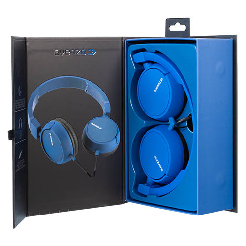 AVENZO AURICULAR DJ CON CABLE AZUL