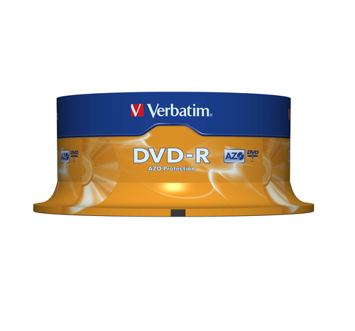 VERBATIM DVD-R 4.7GB 16x (Tarrina 25)