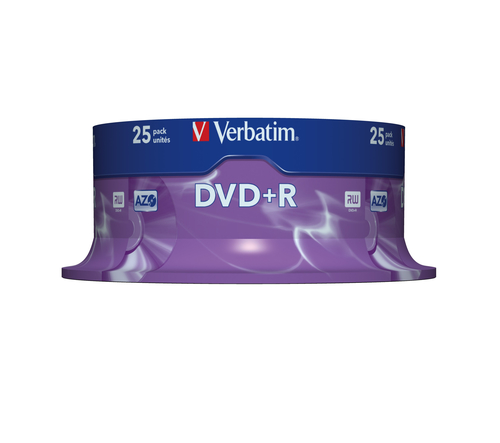 VERBATIM DVD+R 4.7Gb 16x (Tarrina 25 ud)