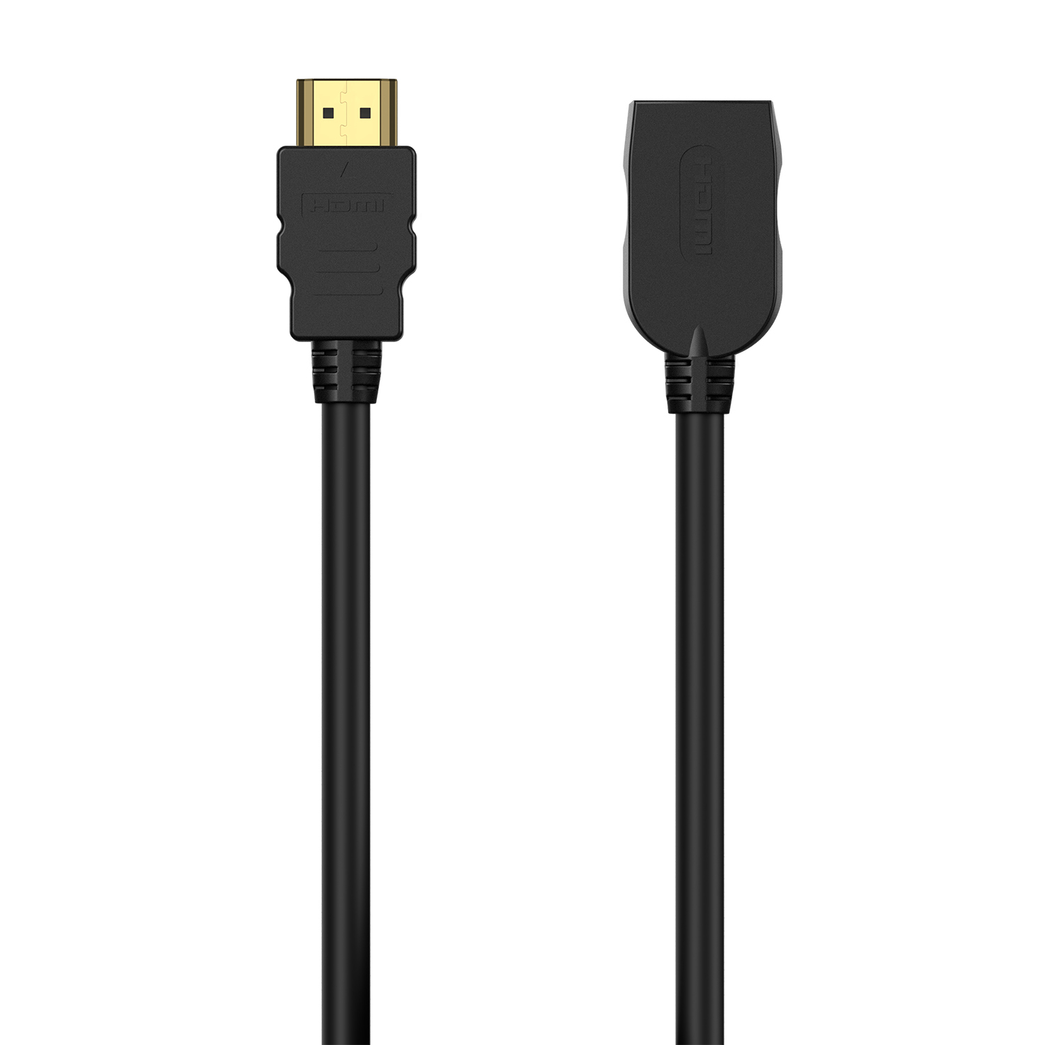 AISENS - CABLE HDMI V2.0 PROLONGADOR PREMIUM ALTA VELOCIDAD / HEC 4K@60HZ 18GBPS, A/M-A/H, NEGRO, 1.0M
