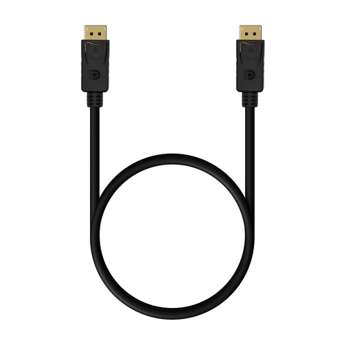 AISENS - CABLE DISPLAYPORT V1.2 4K@60HZ, DP/M-DP/M, NEGRO, 0.5M