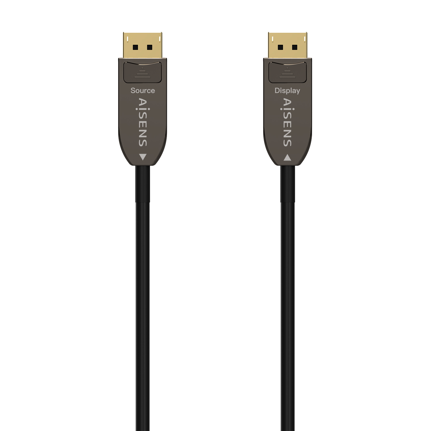 AISENS - CABLE DISPLAYPORT AOC V1.4 8K@60HZ 4K@120Hz 4:4:4 32.4GBPS, DP/M-DP/M, NEGRO, 20M