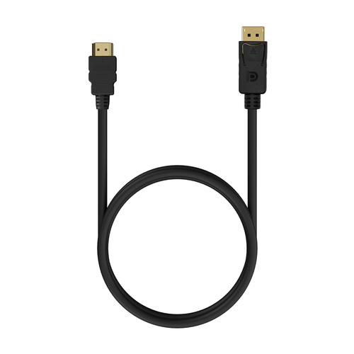 AISENS - CABLE CONVERSOR DISPLAYPORT A HDMI, DP/M-HDMI/M, NEGRO, 1.5M