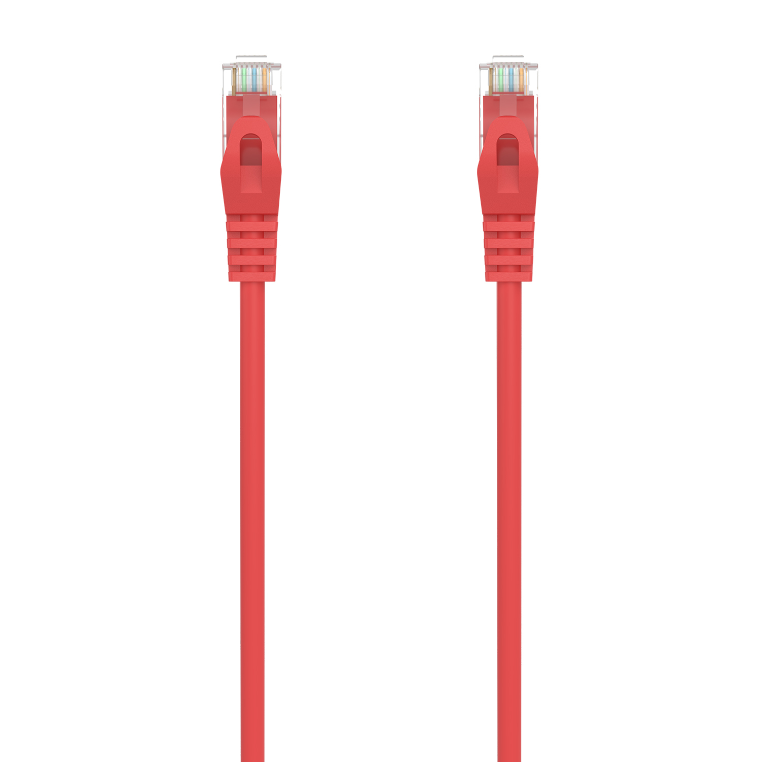 AISENS - CABLE DE RED LATIGUILLO RJ45 LSZH CAT.6A 500 MHZ UTP AWG24, ROJO, 2.0M