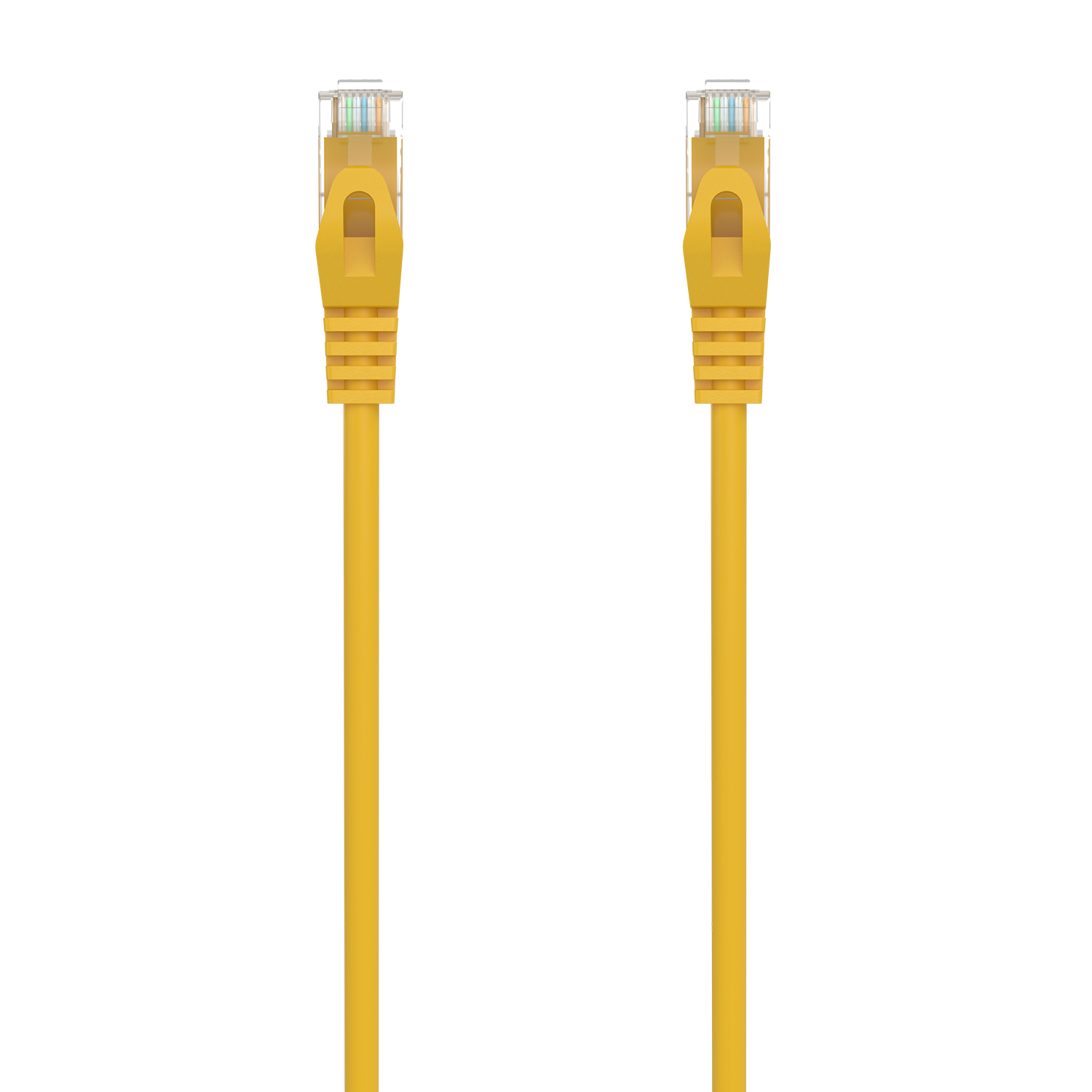 AISENS - CABLE DE RED LATIGUILLO RJ45 LSZH CAT.6A 500 MHZ UTP AWG24, AMARILLO, 1.0M