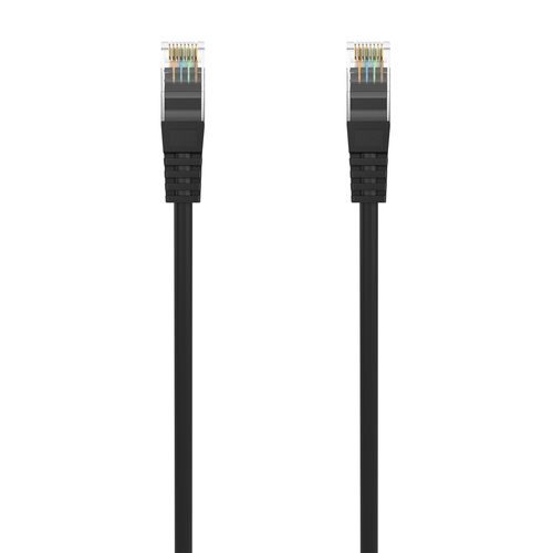 AISENS - CABLE DE RED LATIGUILLO RJ45 LSZH CAT.6A 500 MHZ UTP AWG24, NEGRO, 25CM