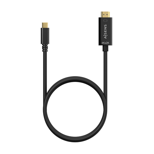 AISENS - CABLE CONVERSOR USB-C A HDMI 4K@30HZ, USB-C/M-HDMI/M, NEGRO, 1.8M