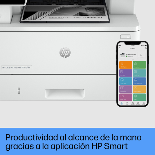 HP multifuncion laser monocromo LaserJet Pro MFP 4102fdw