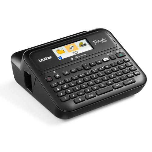 BROTHER Rotuladora electrónica de sobremesa PT-D610BTVP con pantalla a color, teclado, conexión a