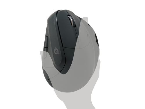 CONCEPTRONIC MOUSE BLUETOOH 5.2 ERGONOMICO 6 BOTONES 1600DPI  BATERIA RECARGABLE COLOR NEGRO