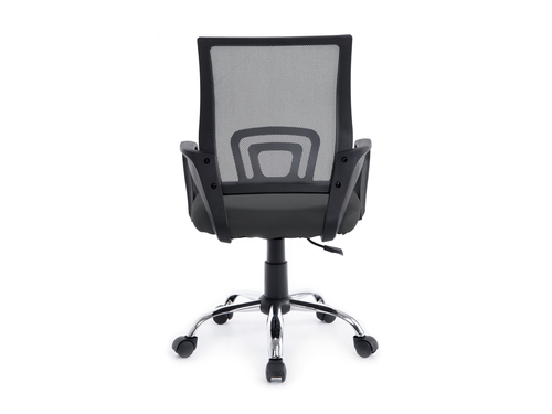 EQUIP SILLA DE OFICINA DE MALLA COLOR GRIS OSCURO DISEÑO ERGONOMICO