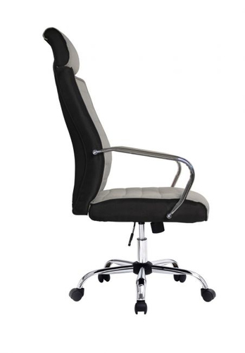 EQUIP SILLA DE OFICINA RESPALDO MEDIO COLOR GRIS DISEÑO ERGONOMICO