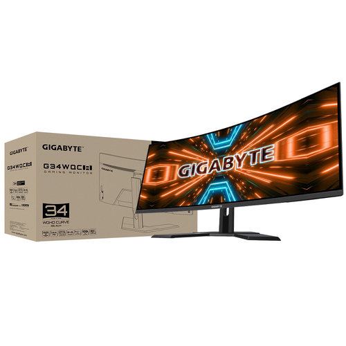 GIGABYTE Monitor LED GAMING G34WQC A-EK 34" NEGRO VA LCD 2K 2 X HDMI 2 X DP 144HZ 1MS VESA 100 