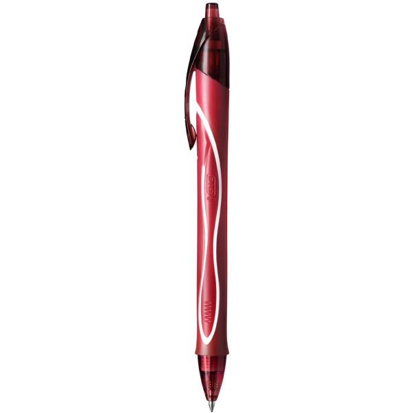 Bolígrafo de Tinta de Gel Retráctil Bic Gelocity Quick Dry 949874/ Rojo