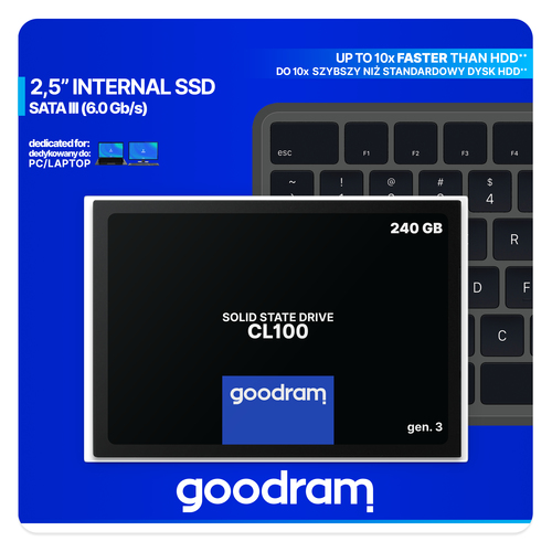 GOODRAM SSD 240GB CL100 G.3 2,5 SATA III
