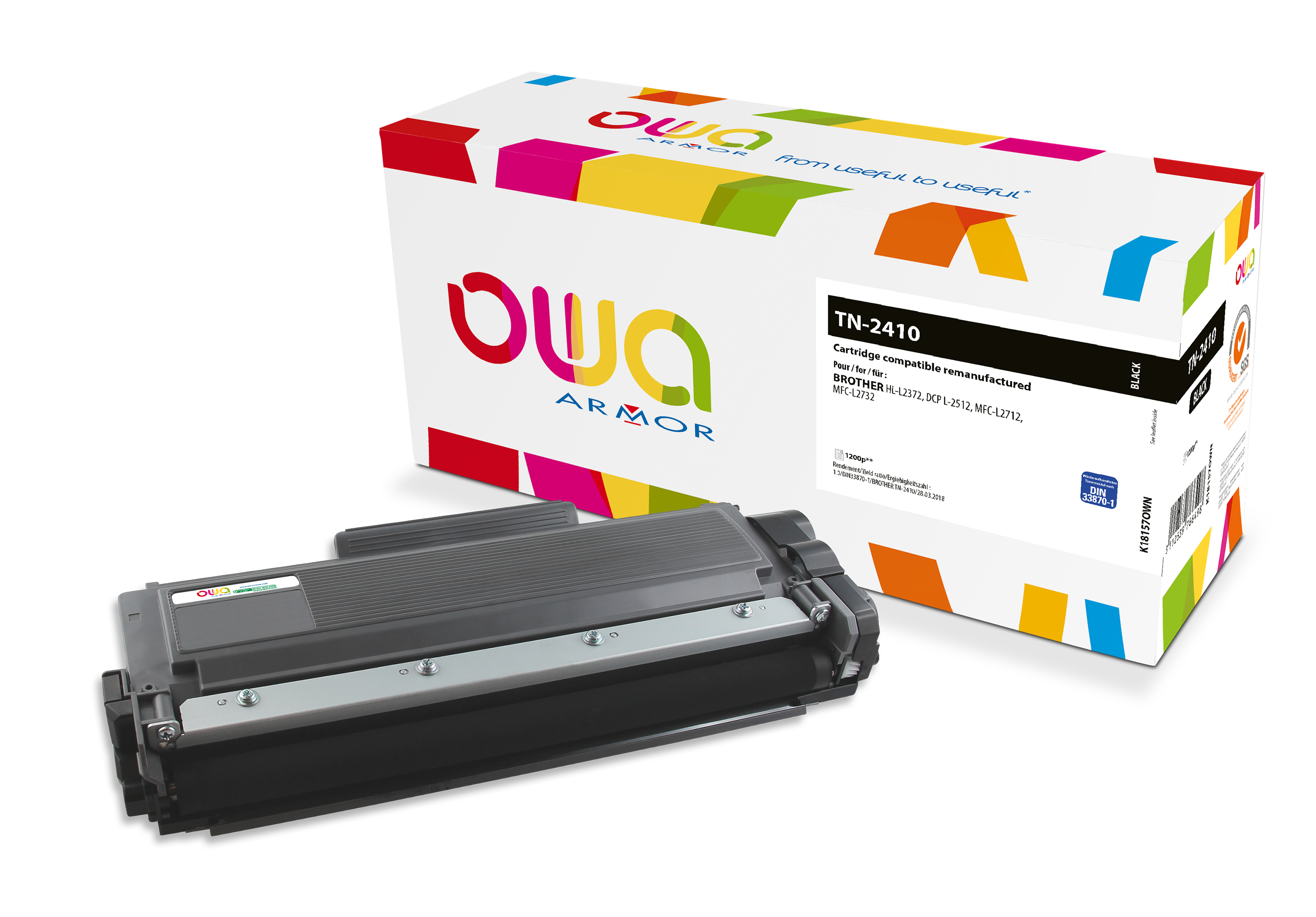ARMOR Toner OWA para Brother TN-2410 Negro 1,2K