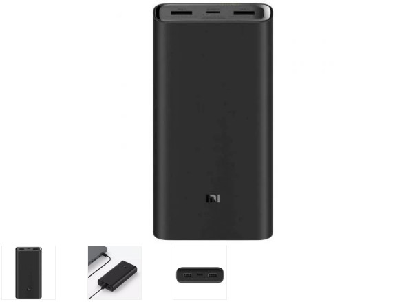 Xiaomi Power bank 20000mAh Mi 50W Negra USB-C/USB-A