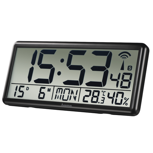 HAMA Home Reloj de Pared Jumbo Negro