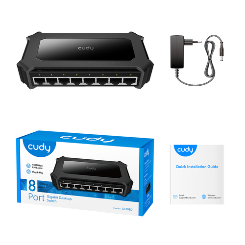 CUDY 8-Port Gigabit Desktop  Switch